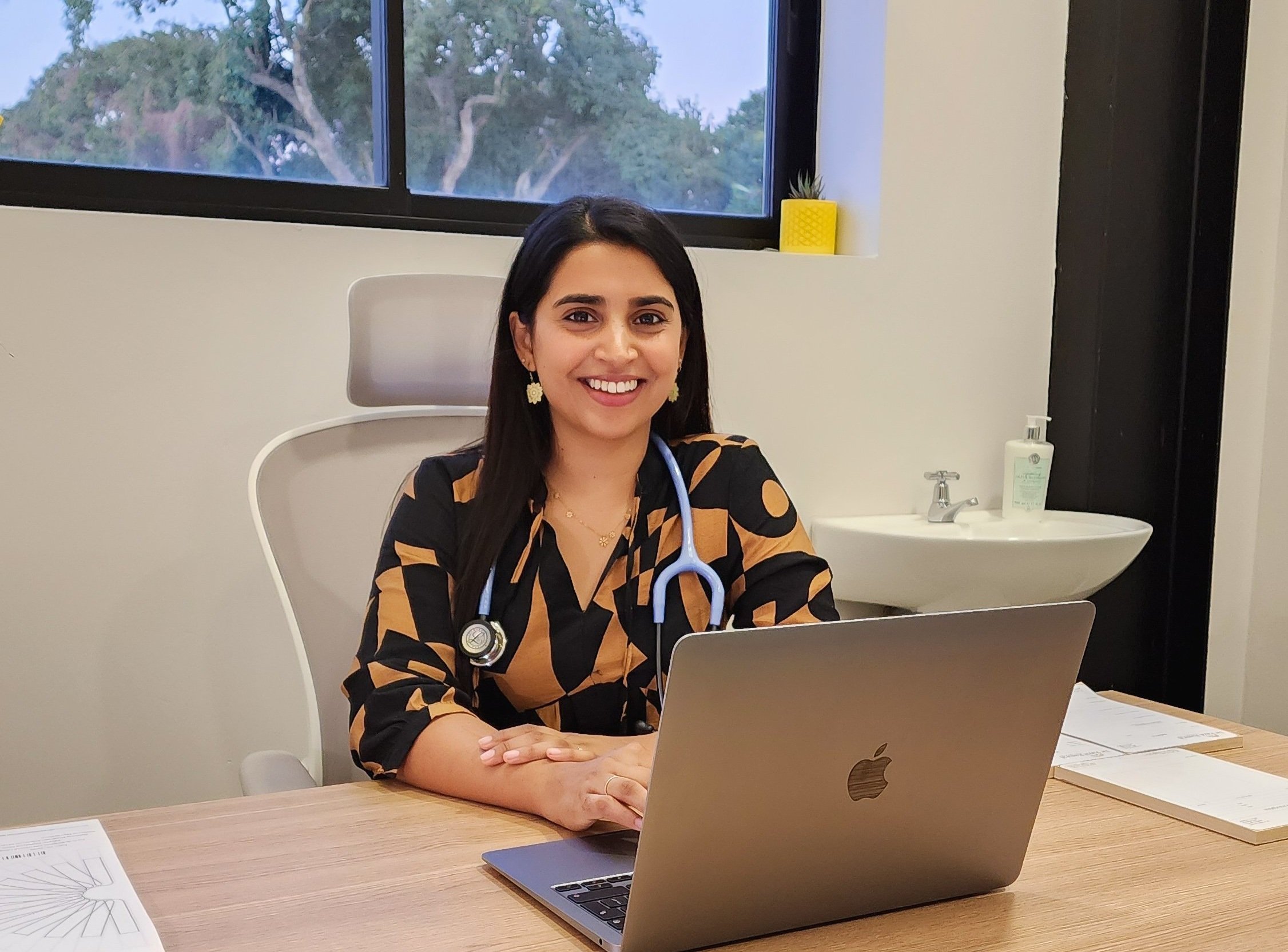 Dr Payal at her clinic